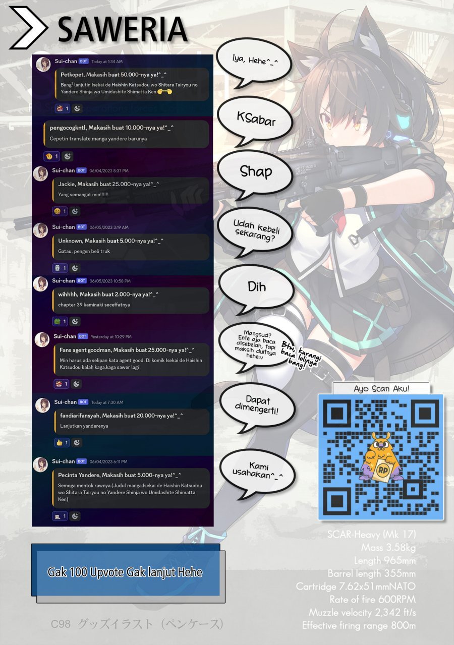 Isekai de Haishin Katsudou wo Shitara Tairyou no Yandere Shinja wo Umidashite Shimatta Ken - Chapter 7 14 Isekai de Haishin Katsudou wo Shitara Tairyou no Yandere Shinja wo Umidashite Shimatta Ken - Chapter 7 14