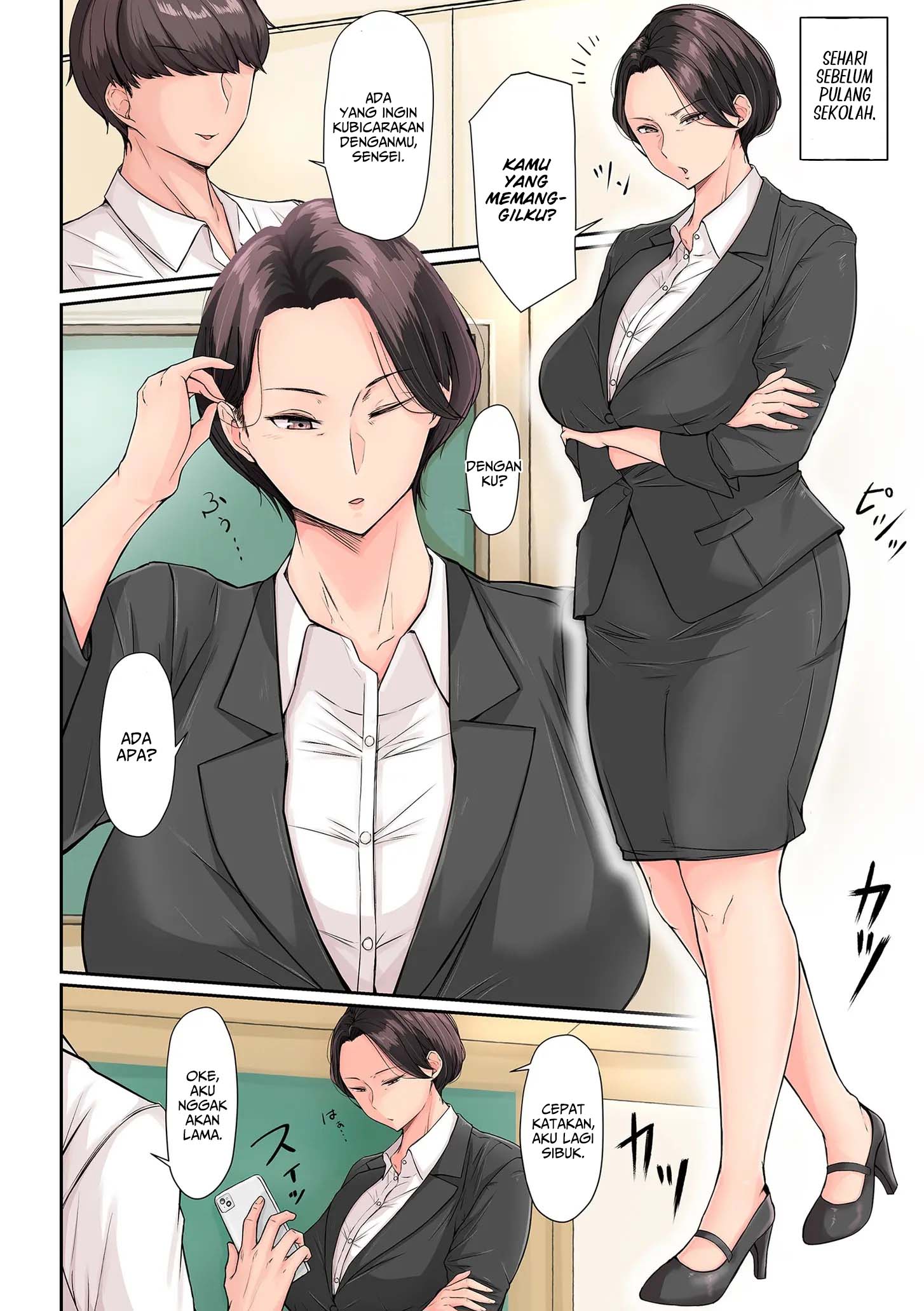 The Embarrassed Face of the Beautiful Teacher Dressed as a Schoolgirl - Chapter 1 3